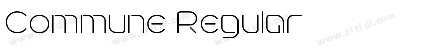 Commune Regular字体转换 Commune Regular字体转换